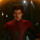 Andrew Garfield emerges from a portal in No Way Home.